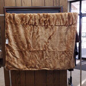 NWT Brown Faux Fur Blanket